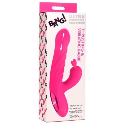 Bang! - Thrusting Licking Vibro Rabbit - Pink photo