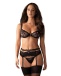Obsessive - Heartina 3 pcs Set - Black - S/M photo-4