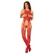 Obsessive - Bodystocking N122 - Red - XL/XXL photo