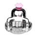 FAAK - Metal Pig Chastity Cage w Catheter - Black photo-7