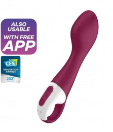 Satisfyer - Hot Spot 熱感G點震動棒 - 莓紅色 照片