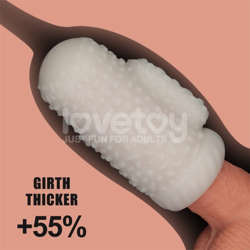 Lovetoy - Knights Ring Vibro 2in1 Sleeve - Drip photo