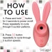 Inmi - Shegasm Sucky Bunny Clit Stimulator - Pink photo-6