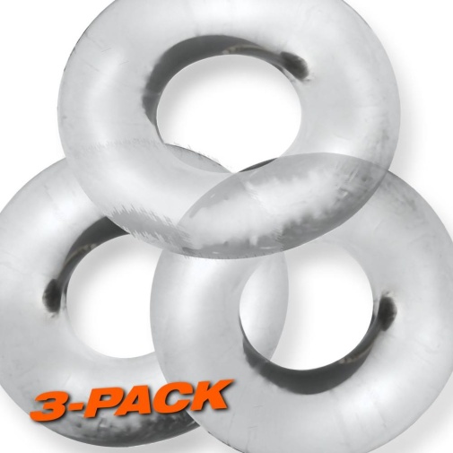Oxballs - Fat Willy Cockring 3's Pack - Clear photo