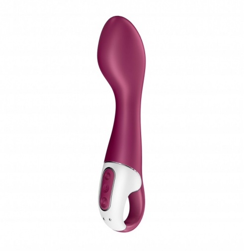 Satisfyer - Hot Spot 熱感G點震動棒 - 莓紅色 照片
