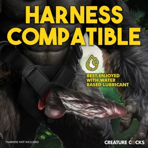 Creature Cocks - King Kong Dildo - Black/Red photo