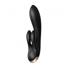 Satisfyer - Double Flex 兔子震動棒 - 黑色 照片
