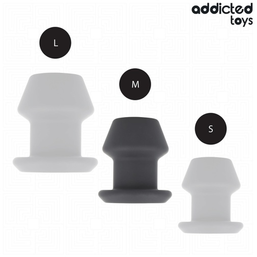 Addicted Toys - Extreme Hollow Anal Plug M - Black photo