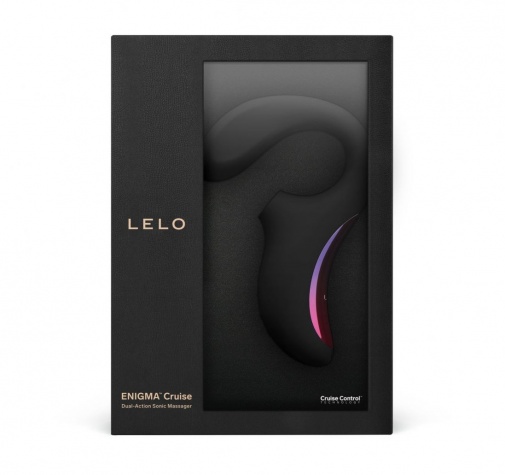 Lelo - Enigma Cruise 陰蒂吸啜及G點雙重刺激聲波按摩器 - 黑色 照片