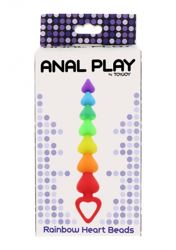 ToyJoy - Heart Beads - Rainbow photo