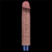 Lovetoy - 9" 超柔软仿真震动假阳具 - 啡色 照片-7