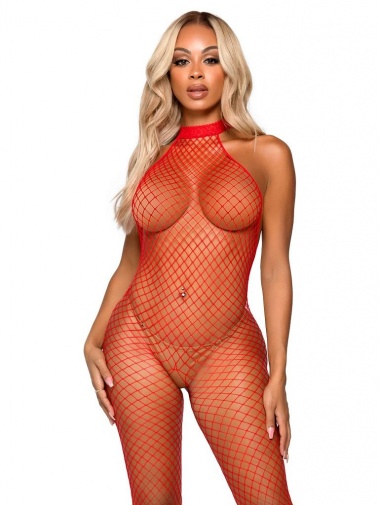 Leg Avenue - What U Want Bodystocking - Red photo