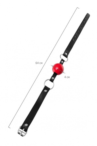 Anonymo - Ball Soft Gag - Red photo