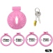 FAAK - Resin Pussy Chastity Cage - Pink photo-10