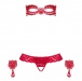 Obsessive - Hetea 3件套裝 - 紅色 - S/M 照片-7