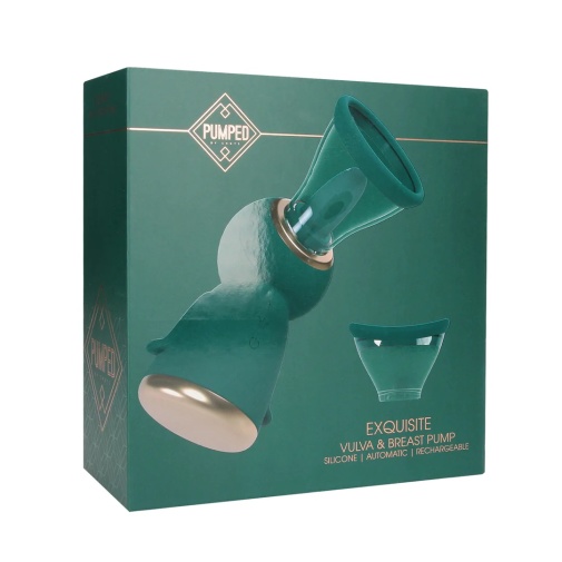 Pumped - Exquisite Vulva & Breast Pump - Forest Green photo