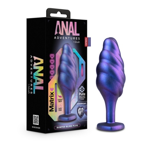 AAM - Bumped Bling Plug - Blue photo