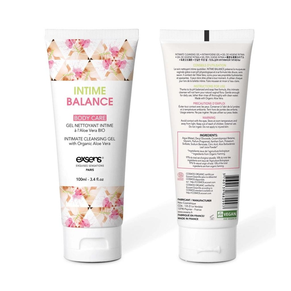 This intimate cleansing gel has been developed for daily int... Exsens - Intime Balance Cleansing Gel - 100ml photo-5
