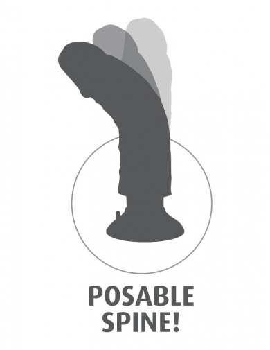 King Cock - Vibrating Cock 7" with Balls - Flesh photo