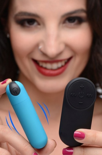 Bang! - 21X Vibro Bullet w Remote - Blue photo