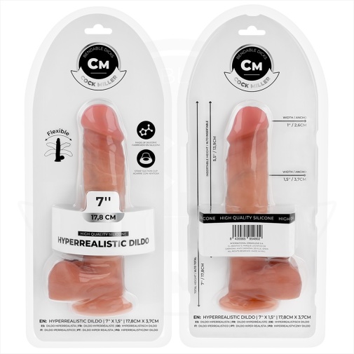 Cock Miller - 17.8cm 仿真假陽具 - 肉色 照片