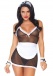 Leg Avenue - Seductive French Maid Costume 4pcs - Black photo