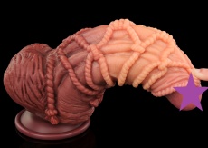 Lovetoy - 9.5" 綁繩索紋雙層仿真陽具 照片