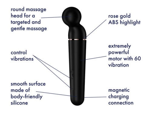 Satisfyer - Planet Wand-er Massager - Black photo