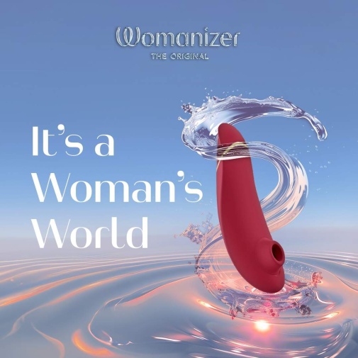 Womanizer - Premium 2  陰蒂吸啜器 - 酒紅色 照片