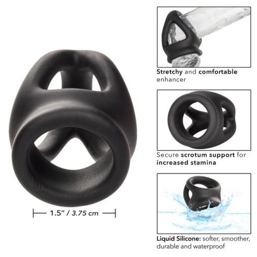 CEN - Alpha Dual Cage Ring - Black photo