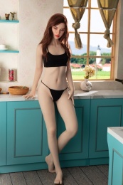Hedy 明媚豪放歐美貧乳女友 A罩杯金屬骨架果凍軟胸 超柔軟矽膠仿真性愛娃娃 171 cm  照片