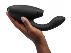 Womanizer - DUO 2 陰蒂吸啜及G點按摩器 - 黑色 照片