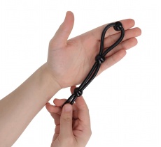 Addicted Toys - Triple Lasso Cock Ring - Black photo