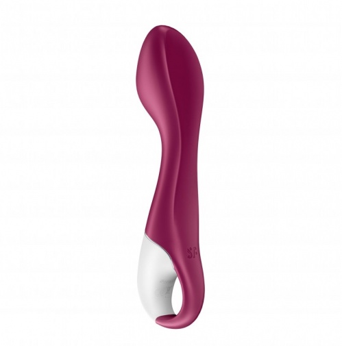 Satisfyer - Hot Spot 熱感G點震動棒 - 莓紅色 照片