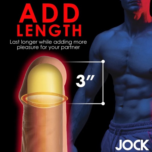 Jock - 3" 超长阴茎套 - 肉色 照片