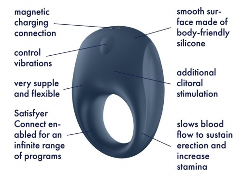 Satisfyer - Strong One Ring - Dark Blue photo