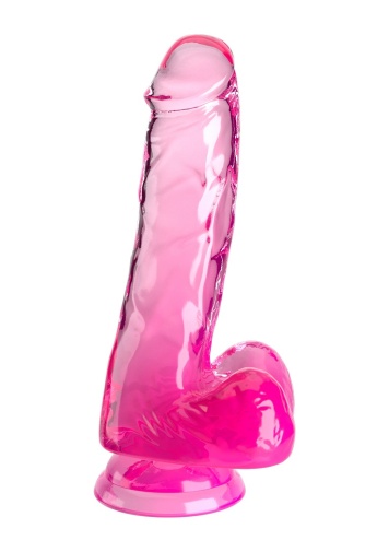 King Cock - 6" Cock w Balls - Pink photo