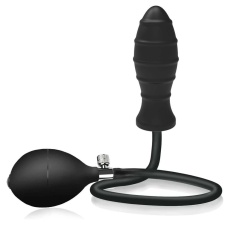 Nasstoys - Ribbed Inflantable Plug - Black photo