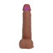RealRock - 8" Rotating Vibro Dildo w Balls - Caramel photo-2