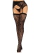 Leg Avenue - Rachel Thigh Highs w Garter Belt - Black photo-4