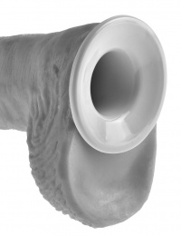 King Cock - Hollow Strap On 12″ - Flesh photo