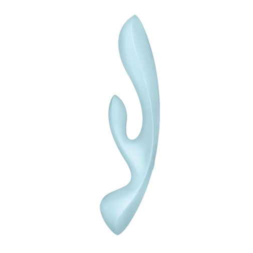 Satisfyer - 三重刺激兔子震動棒 - 淺藍色 照片