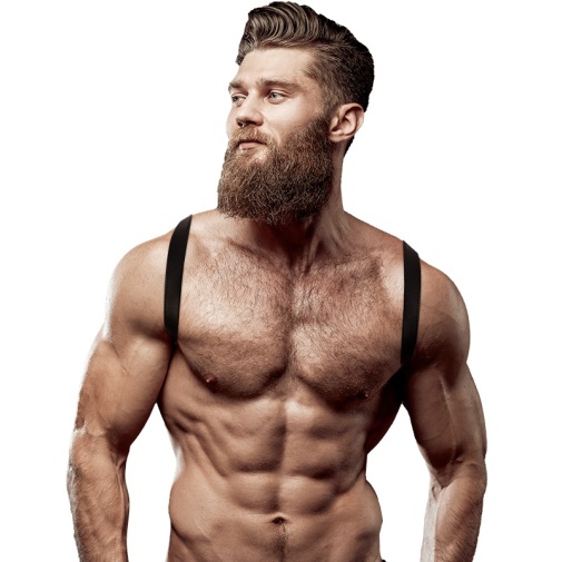 Fetish Submissive - Back Chest Male Harness - Black photo
