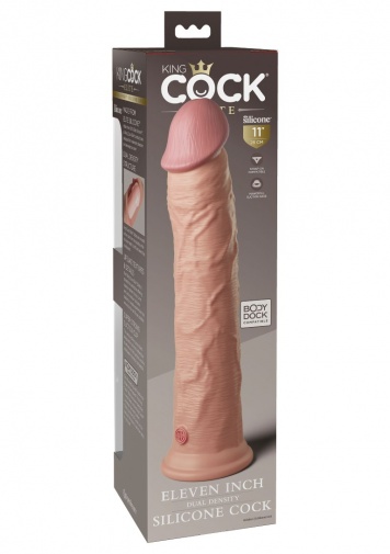 King Cock - 11" Elite 仿真阴茎 - 肉色 照片