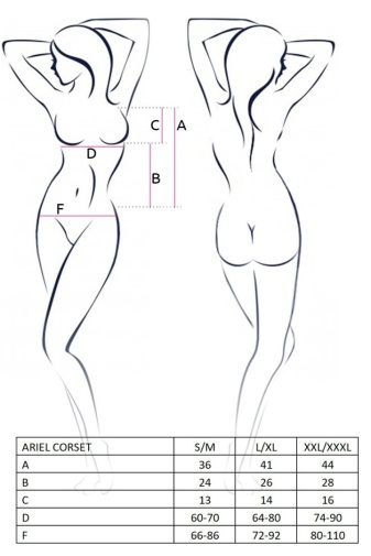 Avanua - Ariel Corset - Ecru - XXL/XXXL photo