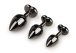 MT - Heart Anal Plug M-size - Gunmetal photo-3