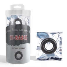 Chisa - Donut Rings 30pcs - Black photo