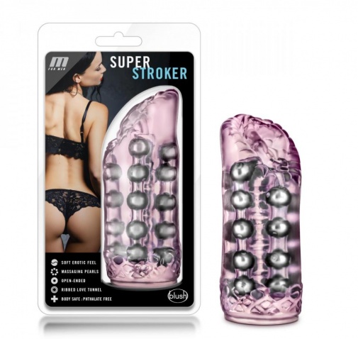 M For Men - Super Stroker 自慰器 - 透明粉紅 照片