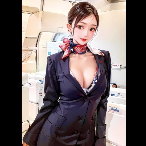 NPG - Beautiful CA Flight Attendant Masturbator photo