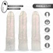 Cock Miller - 19.5cm 可遙控 發光震動假陽具 - 珍珠色 照片-4